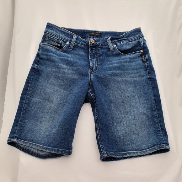 Silver Jeans Pants - Suki Bermuda SILVER Jean Shorts & The Endless Summer tee Summer Combo -10